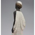 statueta " Art Deco Lady ".  Auro Belcari . 1987 new old stock !